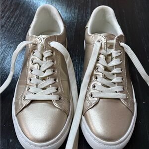 Metallic Gold CK Sneakers